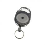 エバートラスト リール式キーホルダー ブラック KH-48