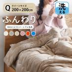 毛布ファミリークイーン2枚合わせ毛布中綿入り掛け布団冬暖かい吸湿発熱厚手軽...