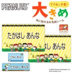 お名前シール 大きい スヌーピー SNOOPY カラフル ノンアイロン お昼寝布団 体操服 ゼッケン 布用 洗濯OK アイロン不要 洋服 衣類 送料無料 PR