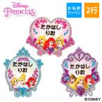 ショッピングディズニー プリンセス お名前ワッペン ディズニープリンセス ディズニー キャラ 2行 3枚セット ネームワッペン アイロン 入園 刺繍 プレゼント OR