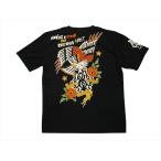 ブラッドメッセージ BLOOD MESSAGE/エフ商会 Tシャツ BLST-1020 『EAGLE/イーグル』アメリカンタトゥー半袖Tシャツ ブラック