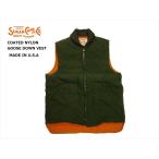 【期間限定30%OFF】SUGAR CANE/シュガーケーン ダウンベスト 米国製 SC14010 COATED NYLON GOOSE DOWN VEST ダウンベスト グリーン Mサイズ