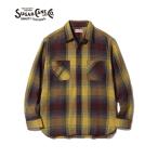 シュガーケーン SUGAR CANE 長袖シャツ SC29152 ツイル 大柄チェック 長袖ワークシャツ/ネルシャツ イエロー