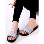 ROXY ロキシー サンダル レディース SLIPPY 2 ロゴ ストライプ ボーダー シャワーサンダル ベナッシ スポーツサンダル ビーチサンダル 軽量 ARJL100679