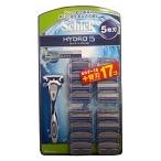 【追跡付メール便送料無料】Schick(シック)HYDRO5(ハイドロ5) 5枚刃 ホルダー1本＋プラス 替刃17個入 髭剃り 剃り心地抜群！　シックハイドロ5　替え刃