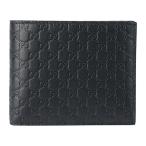 並行輸入 グッチ 2つ折り財布 GUCCI マイクロ グッチ シマ 260987 BMJ1N 1000メンズ アウトレット ブラック 黒