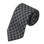 並行輸入 グッチ ネクタイ GUCCI GGパターン 456522 4B002 1069メンズ ブラック 黒