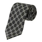 ショッピングＧＧ 並行輸入 グッチ ネクタイ GUCCI GGパターン 499695 4B002 1079メンズ ブラック 黒