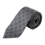  параллель импорт Gucci галстук GUCCI GG образец 790227 4E009 1460 мужской серый черный чёрный 
