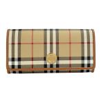 バーバリー 長財布 BURBERRY チェック&レザー 8070414 A7026