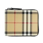 バーバリー 2つ折り財布 BURBERRY チェック&レザー 8071081 A7026