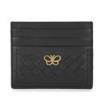並行輸入 ボッテガヴェネタ カードケース BOTTEGA VENETA イントレチャート カードホルダー 548510 VO0B9 8723レディース ブラック 黒