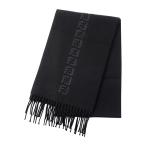 並行輸入 フェンディ マフラー ストール FENDI FFロゴ FXS124 AH7M F0QA1ユニセックス ブラック 黒