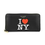 ケイトスペード 長財布(ラウンドファスナー) kate spade アイ ラブ ニューヨーク X ケイトスペードニューヨーク K5300 001