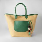 並行輸入 ロンシャン トートバッグ LONGCHAMP ル パニエ プリアージュ バスケットバッグ Lサイズ 10308 HGY M16レディース グリーン 緑