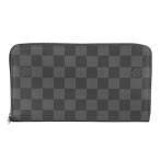 ショッピングダミエ 並行輸入 ルイヴィトン 長財布(ラウンドファスナー) Louis Vuitton ダミエ グラフィット ジッピー・オーガナイザー NM N60111メンズ ブラック 黒
