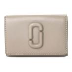 ショッピングJACOBS 並行輸入 マークジェイコブス 3つ折り財布 MARC JACOBS ザ レザー カバード J マーク 2S4SMP009S02 055レディース グレージュ