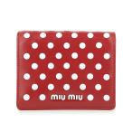 ミュウミュウ 2つ折り財布 MIU MIU ドットスタッズ 5MV204 2DRA F0976