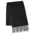 並行輸入 ポロ ラルフローレン マフラー・ストール クラシック リバーシブル スカーフ PC0228 001 ブラック 黒/チャコールグレー 爆買