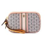 並行輸入 トリーバーチ  ポーチ ジェミニ リンク キャンバス スモール トート 55312 685 ピンク系 爆買