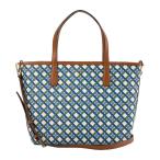 並行輸入 トリーバーチ トートバッグ TORY BURCH ジオ ロゴ 87929 409レディース ブルー系 マルチ