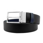 並行輸入 ダンヒル ベルト dunhill リバーシブル ラウンデッドローラーバックル DU23R4T19GG 001 お値段見直しました【旧価格￥39,800】