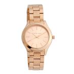 並行輸入 マイケルコース 腕時計 MICHAEL KORS SLIM RUNWAY MK3513 レディース ローズゴールド