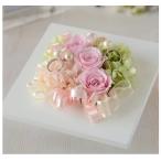 リングピロー 手作りキット プリザーブドフラワー 結婚式 ウェディング キット ピンク グリーン オレンジ 白 教会 海外挙式 プレゼント