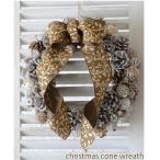 クリスマスリース  手作りキット 　松ぼっくり　白　 プレゼント ギフト