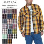 ネルシャツ メンズ 厚手 羽衣シャツ ALCARZA アルカーザ アメカジ チェックシャツ 秋 ヘビーフランネル裏起毛 人気 再入荷 新カラー追加 新色 629-00#