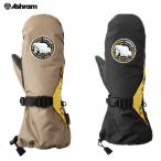 24-25 ASHRAM アシュラム ミトン SPACING LOGO MITT ASRM24W09: 正規品/グローブ/メンズ/スノーボード/ミトン/ミット/snow