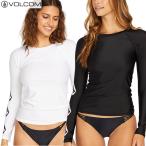 送料込【ゆうパケット】23SS レディース VOLCOM ラッシュガード SIMPLY CORE LS O0312301_ 正規品/ボルコム/長袖ラッシュ/surf