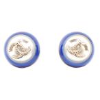 CHANEL シャネル ピアス CLEAR/BLUE/BLACK/WHITE ゴールド金具 A58833