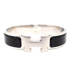 HERMES エルメス クリックH ブレスレット パラディウムプレーテッド NOIR シルバー金具 H700001