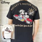 ミッキーマウス MCKEY MOUSExFLAGSTAFFコラボ半袖Tシャツ 442501 MICKEYヴィンテージバイク アメカジ キャラクター ディズニー