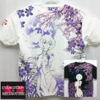エヴァンゲリオン×錦 コラボ半袖Tシャツ 554218 綾波満桜華 綾波レイ 和柄 EVA アニメ