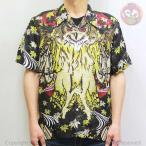 花旅楽団はなたびがくだんスクリプト紅葉梟ジャガードシルクアロハシャツSS-...