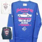 カミナリ×テッドマン コラボ長袖Tシャツ ロンT TDKMLT-70 TEDMAN×ハコスカ アメカジ レトロ 旧車