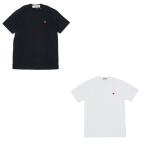 PLAY COMME des GARCONS プレイコムデギャルソン AZ-T304 T-SHIRT WITH SMALL RED HEART