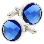 Yahoo! Yahoo!ショッピング(ヤフー ショッピング)カフス カットストーン スカイブルー カフスボタン カフスリンクス メンズ スーツ 結婚式 誕生日 シャツ プレゼント ギフト 上司 セット ダブルカフス