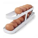 卵ケース 冷蔵庫用 エッグ ホル 2段 自動 ローリング 卵ケース 卵入れ ダー たまごケース エッグ ホルダー 冷蔵庫 卵収納ケース冷蔵庫用卵容器
