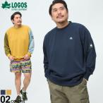ショッピングロゴス ロゴス パーク トレーナー メンズ 大きいサイズ  プルオーバートップス ロゴ プリント アウトドア スウェット LOGOS park