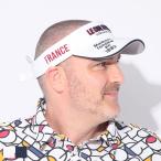 ルコックスポルティフ サンバイザー メンズ 大きいサイズ ロゴ刺繍 コットン ゴルフ スポーツ 日よけ le coq sportif