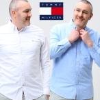 トミーヒルフィガー 長袖 オックスシャツ 大きいサイズ メンズ ボタンダウン NEW ENGLAND SOLID OXF SHIRT コットン TOMMY HILFIGER