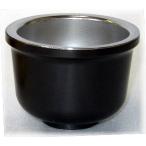 茶器 茶碗 仏具 仏水器 真鍮製 茶器 大 色付 黒光色（黒茶色） ステンレスオトシ付 h42w60 お水 お茶 御供え用 仏壇用 茶湯器の茶碗のみ 金属 日本製