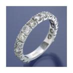K18WG ダイヤリング 指輪 2ctエタニティリング 18号[21]