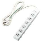 エレコム 3pinタップ/マグネット付/6口/2.5m/ホワイト T-T1B-3625WH[21]