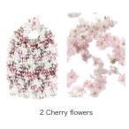 ＨＡＭ−１５絞りバッグ　Ｃｈｅｒｒｙ ｆｌｏｗｅｒｓ[21]