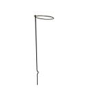 〔4本組〕 プランター支柱 リング径φ15cm×高さ60cm スチールワイヤー(黒) 日本製 171 花支柱ベル 〔園芸 ガーデニング用品〕[21]