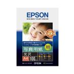 (まとめ）エプソン EPSON 写真用紙〔光沢〕 A4 KA4100PSKR 1冊(100枚)〔×3セット〕[21]